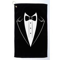 Funny Bow Tie Tuxedo Costume Formal Party For Man Golf Towel