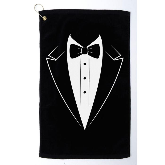Funny Bow Tie Tuxedo Costume Formal Party For Man Golf Towel