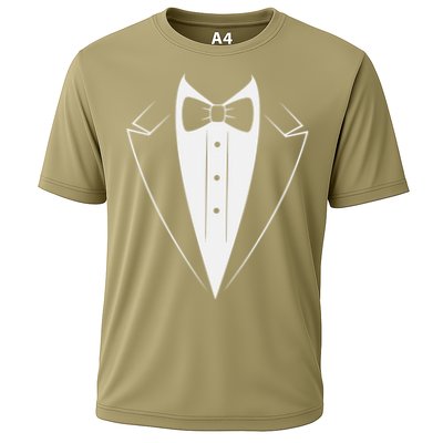 Funny Bow Tie Tuxedo Costume Formal Party For Man Cooling Performance Crew T-Shirt