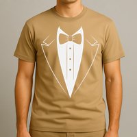 Funny Bow Tie Tuxedo Costume Formal Party For Man T-Shirt