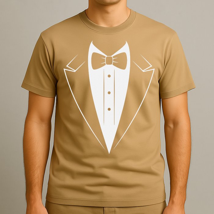 Funny Bow Tie Tuxedo Costume Formal Party For Man T-Shirt