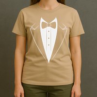 Funny Bow Tie Tuxedo Costume Formal Party For Man T-Shirt