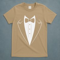 Funny Bow Tie Tuxedo Costume Formal Party For Man T-Shirt