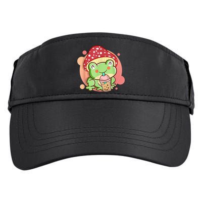 Frog Boba Tea Bubble Mushroom Hat Cottagecore Aesthetic Frog Adult Drive Performance Visor