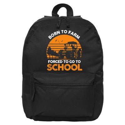 Farmer Born To Farm Forced To Go To School Agriculturist 16 in Basic Backpack
