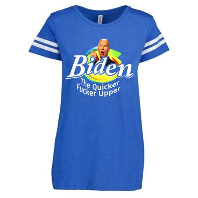 Funny Biden The Quicker Fer Upper Enza Ladies Jersey Football T-Shirt