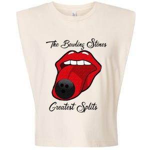 Funny Bowling The Bowling Stones Design Garment-Dyed Women's Muscle Tee