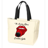 Funny Bowling The Bowling Stones Design Zip Tote Bag