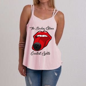 Funny Bowling The Bowling Stones Design Women's Strappy Tank