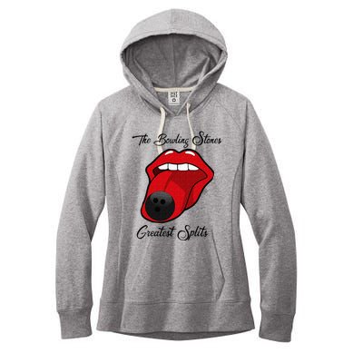 Funny Bowling The Bowling Stones Design Women's Fleece Hoodie