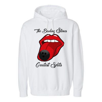 Funny Bowling The Bowling Stones Design Garment-Dyed Fleece Hoodie