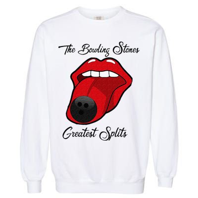 Funny Bowling The Bowling Stones Design Garment-Dyed Sweatshirt