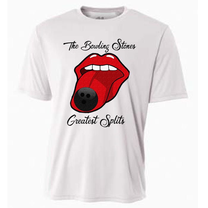 Funny Bowling The Bowling Stones Design Cooling Performance Crew T-Shirt