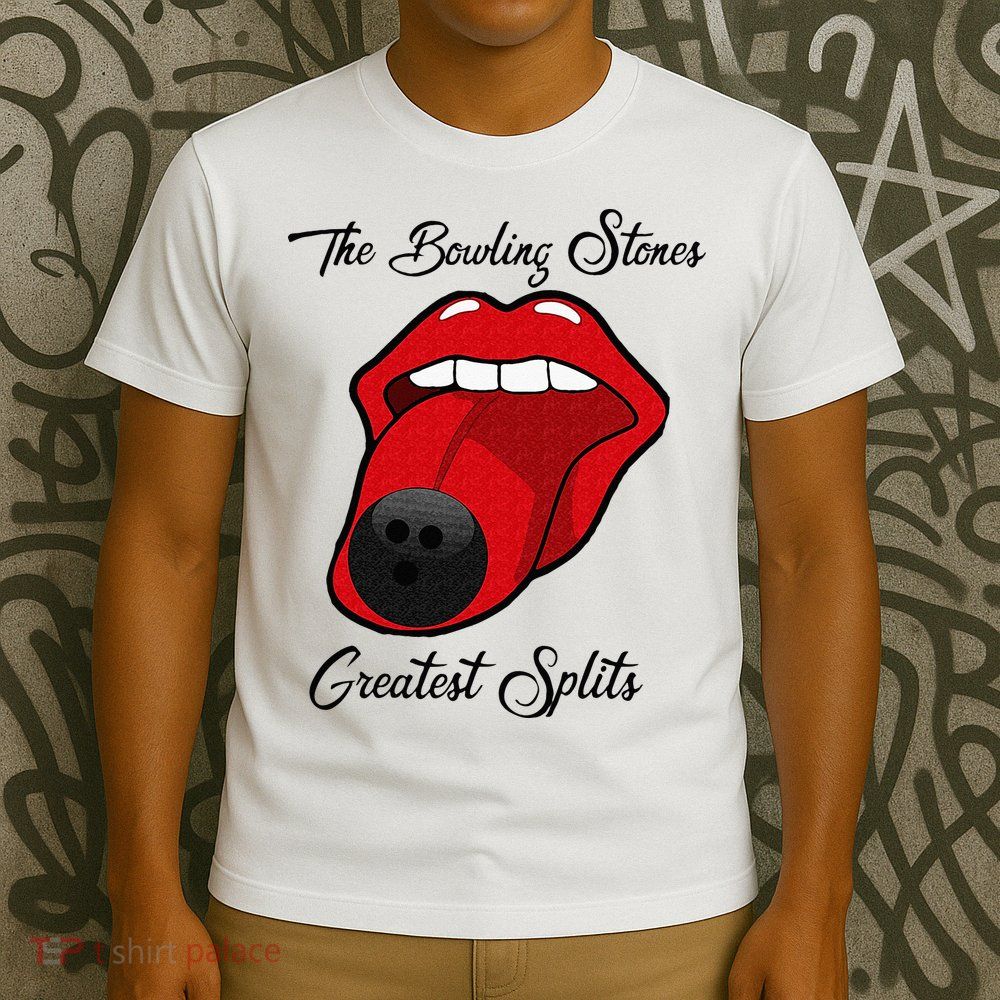 Funny Bowling The Bowling Stones Design T-Shirt