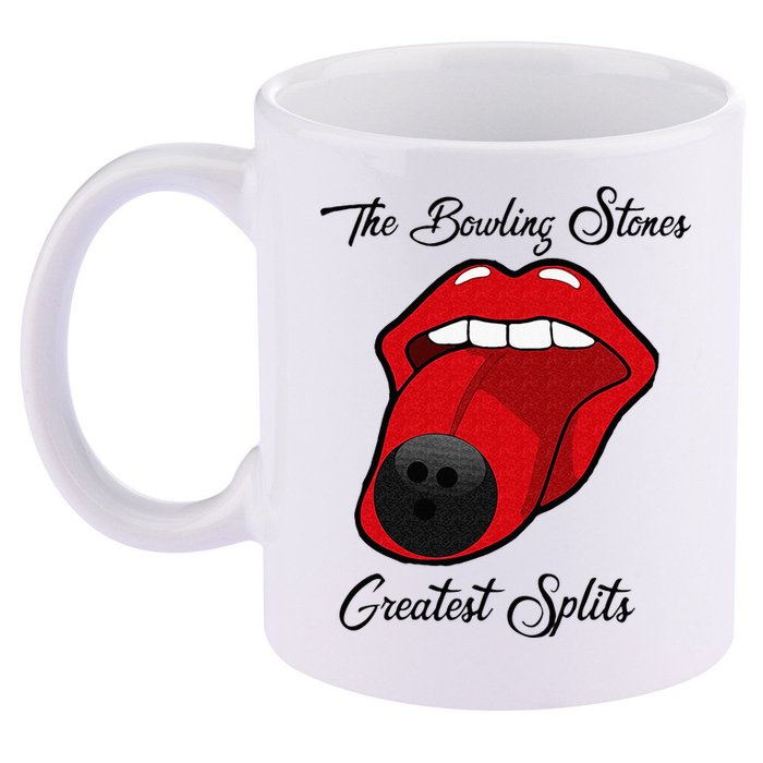 Funny Bowling The Bowling Stones Design 11oz C Handle Ceramic Mug