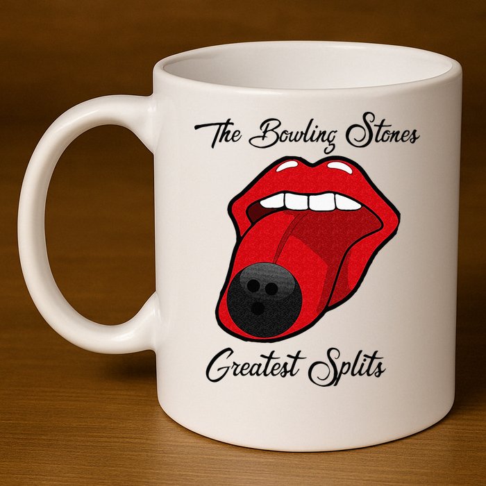 Funny Bowling The Bowling Stones Design 11oz C Handle Ceramic Mug