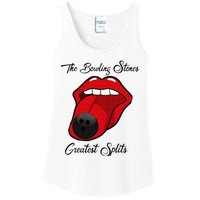 Funny Bowling The Bowling Stones Design Ladies Essential Tank