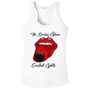 Funny Bowling The Bowling Stones Design Ladies PosiCharge Competitor Racerback Tank