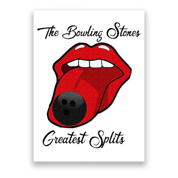 Funny Bowling The Bowling Stones Design Poster