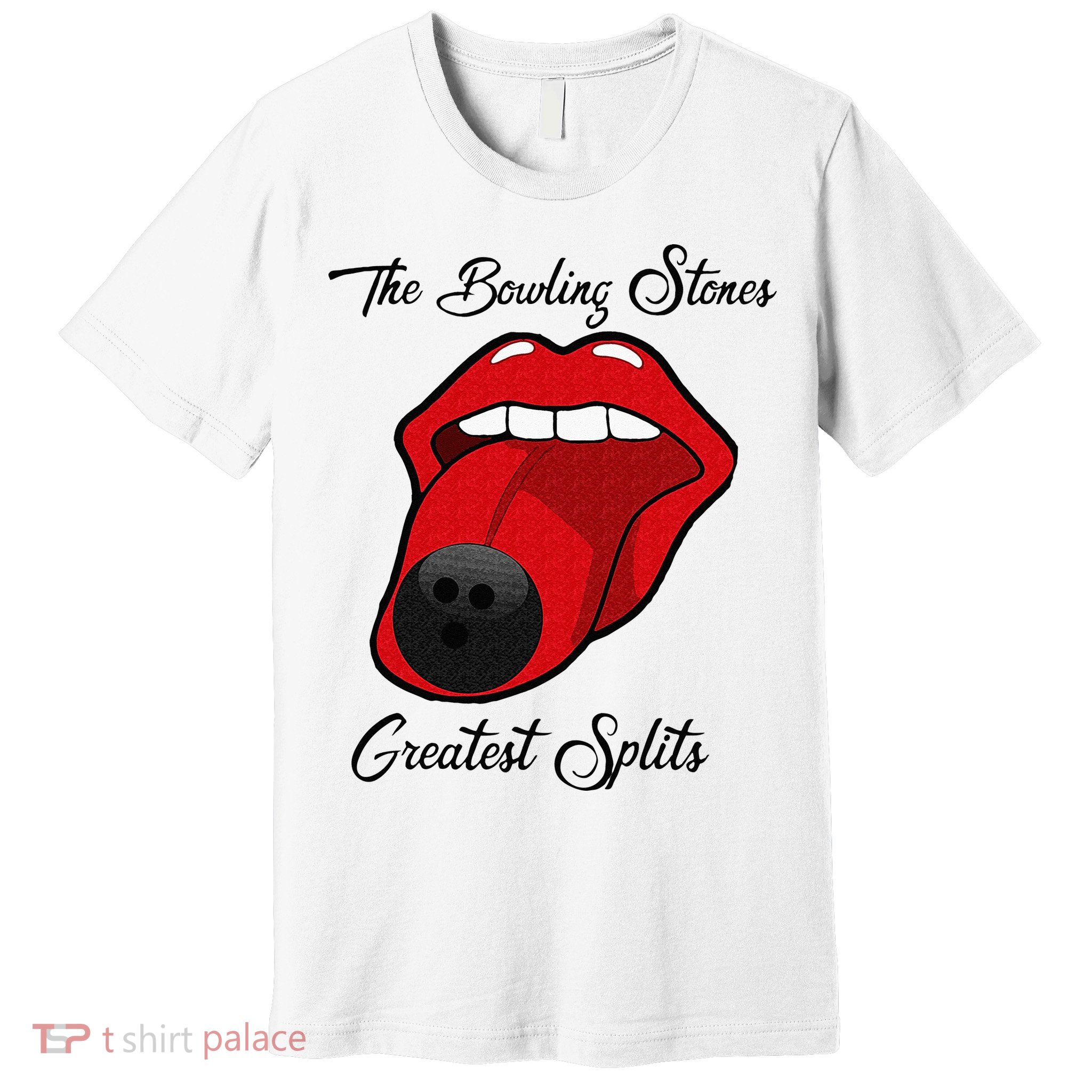Funny Bowling The Bowling Stones Design Premium T-Shirt