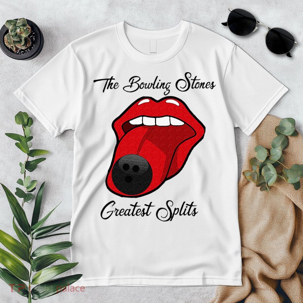 Funny Bowling The Bowling Stones Design Premium T-Shirt