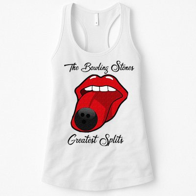Funny Bowling The Bowling Stones Design Womens Tank Top