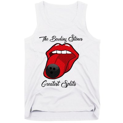 Funny Bowling The Bowling Stones Design Tank Top