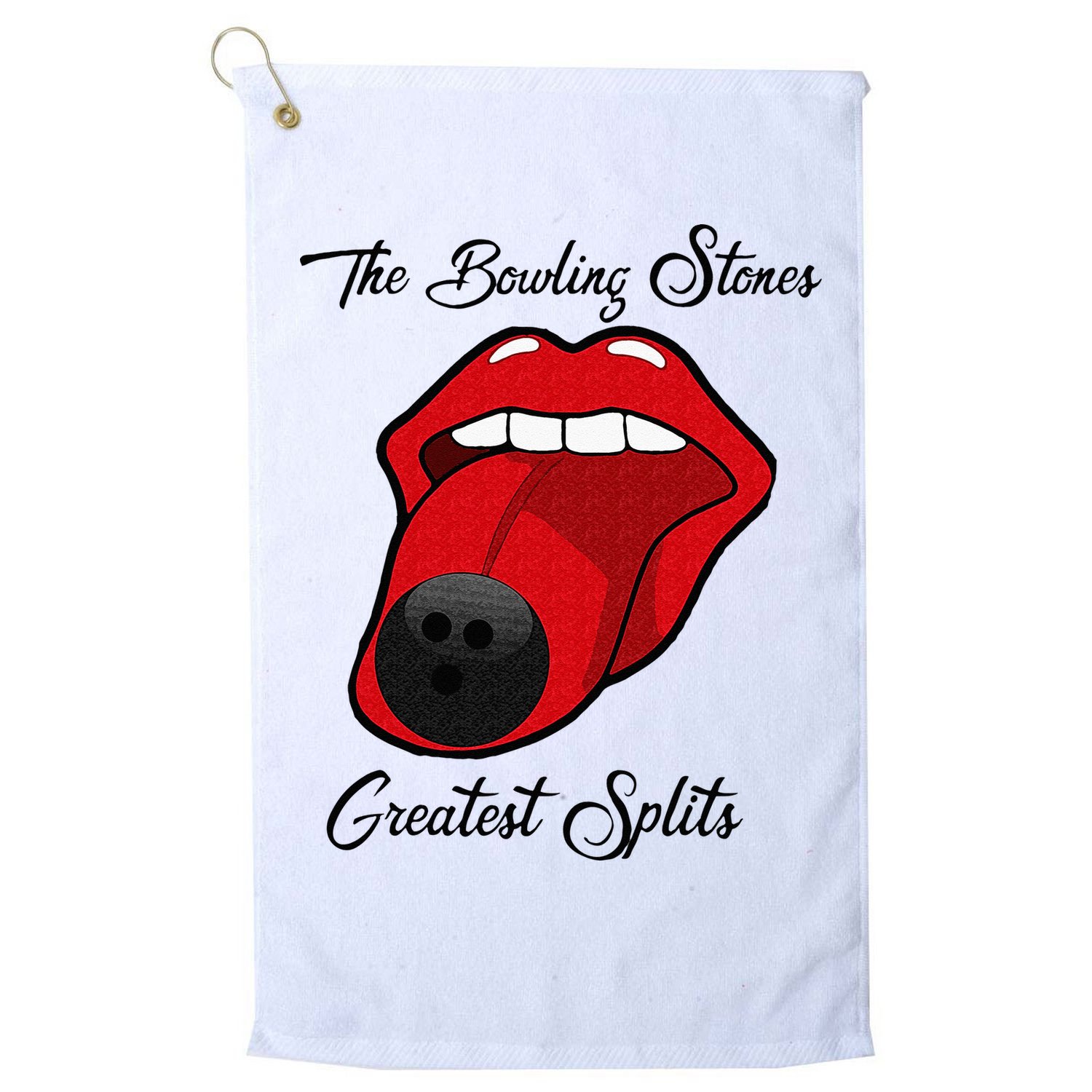 Funny Bowling The Bowling Stones Design Golf Towel