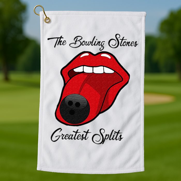 Funny Bowling The Bowling Stones Design Golf Towel