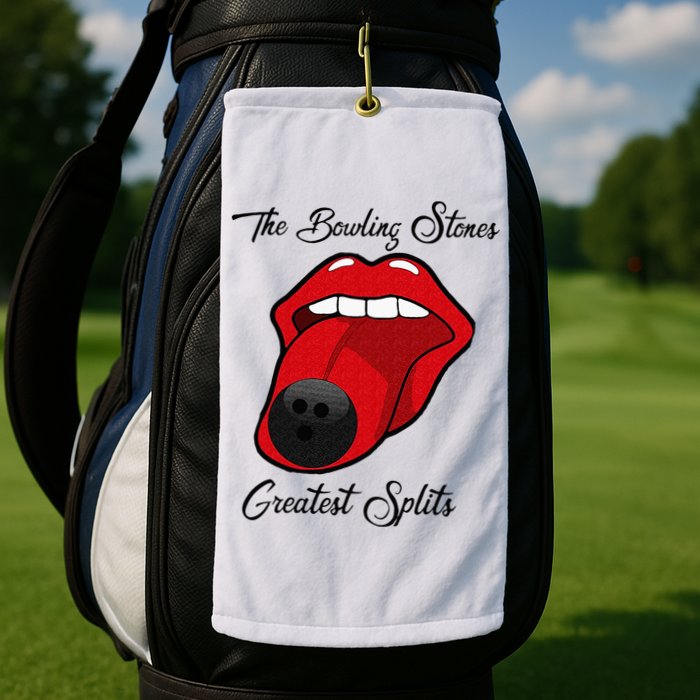Funny Bowling The Bowling Stones Design Golf Towel