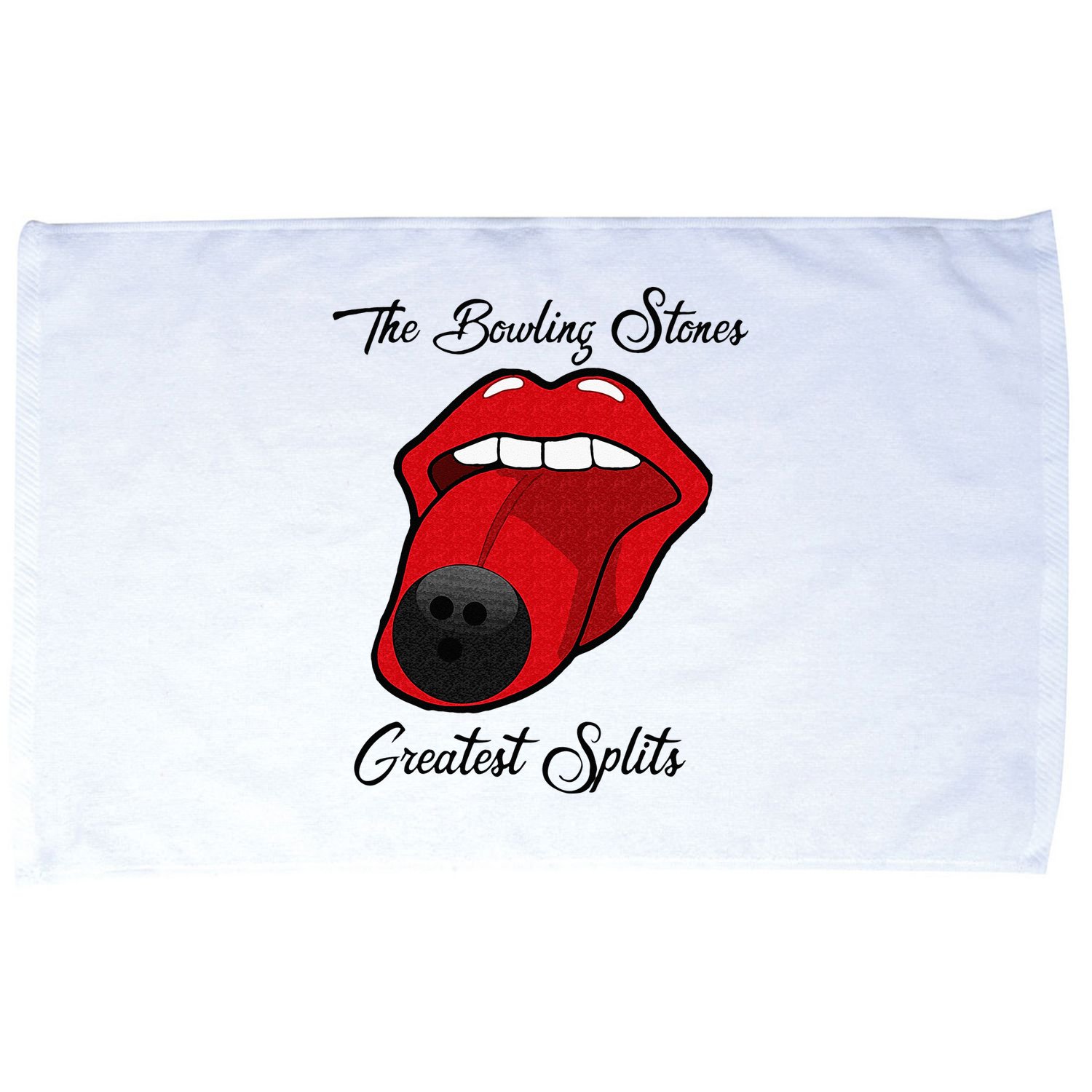 Funny Bowling The Bowling Stones Design Microfiber Hand Towel