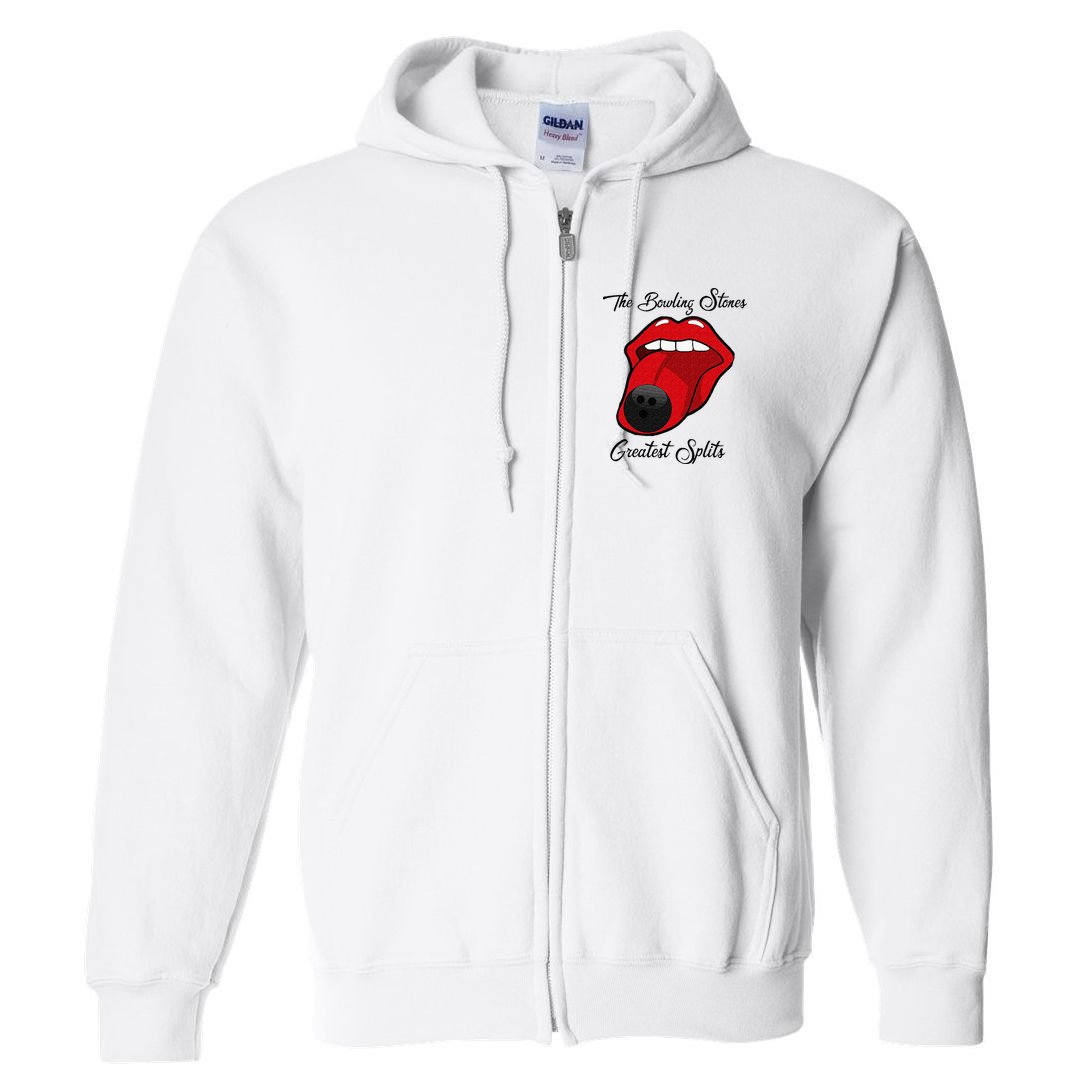 Funny Bowling The Bowling Stones Design Full Zip Hoodie