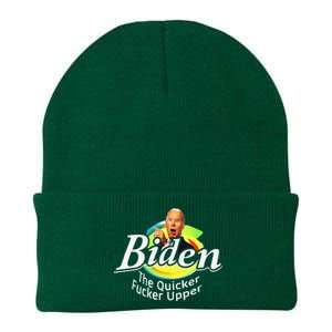 Funny Biden The Quicker Fer Upper Women Men Knit Cap Winter Beanie