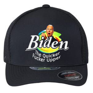 Funny Biden The Quicker Fer Upper Women Men Flexfit Unipanel Trucker Cap