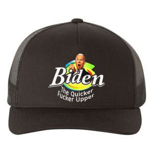 Funny Biden The Quicker Fer Upper Women Men Yupoong Adult 5-Panel Trucker Hat