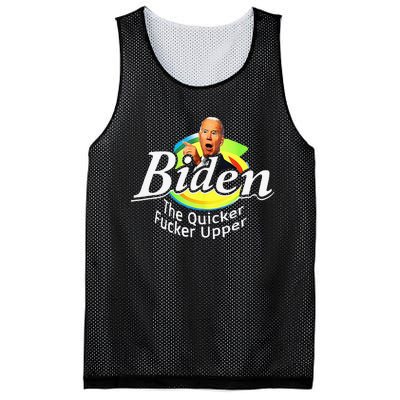 Funny Biden The Quicker Fer Upper Women Men Mesh Reversible Basketball Jersey Tank