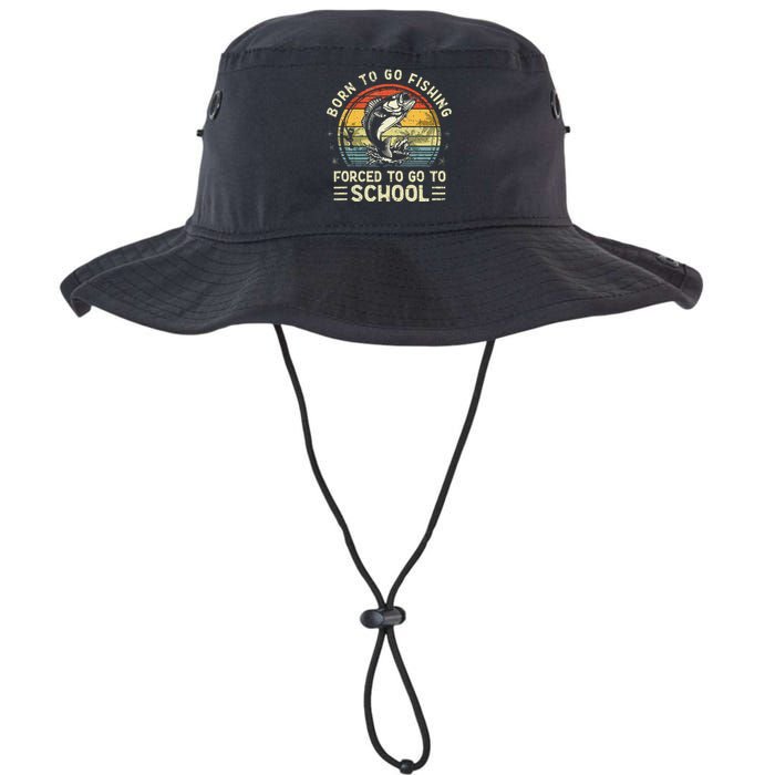 Funny Born To Go Fishing Bass Fish Fisherman Legacy Cool Fit Booney Bucket Hat