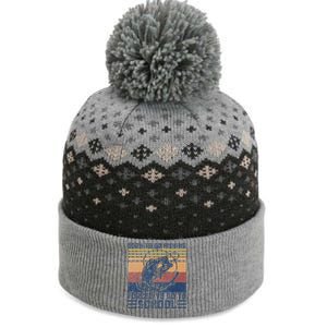 Funny Born To Go Fishing Bass Fish Fisherman The Baniff Cuffed Pom Beanie