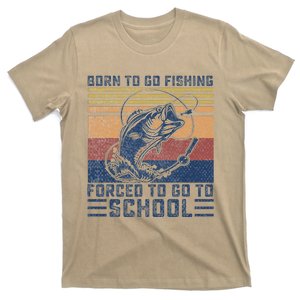 Funny Born To Go Fishing Bass Fish Fisherman T-Shirt