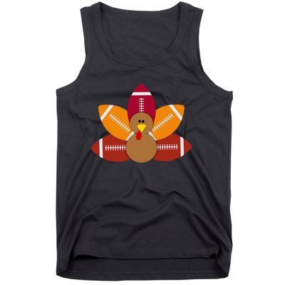 Funny Baby Turkey And Football Balls Sport Lovers Tank Top