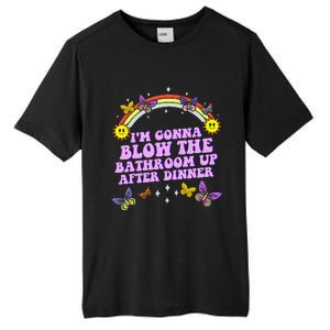 Funny Blow The Bathroom Adult Humor Inappropriate Offensive Tall Fusion ChromaSoft Performance T-Shirt