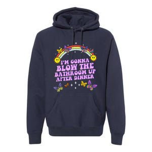 Funny Blow The Bathroom Adult Humor Inappropriate Offensive Premium Hoodie