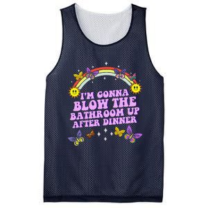 Funny Blow The Bathroom Adult Humor Inappropriate Offensive Mesh Reversible Basketball Jersey Tank