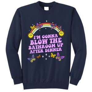 Funny Blow The Bathroom Adult Humor Inappropriate Offensive Tall Sweatshirt