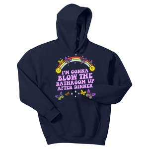 Funny Blow The Bathroom Adult Humor Inappropriate Offensive Kids Hoodie