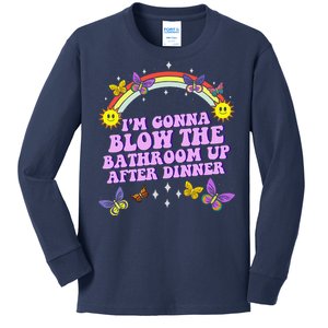 Funny Blow The Bathroom Adult Humor Inappropriate Offensive Kids Long Sleeve Shirt