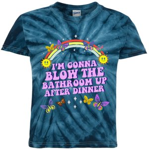 Funny Blow The Bathroom Adult Humor Inappropriate Offensive Kids Tie-Dye T-Shirt