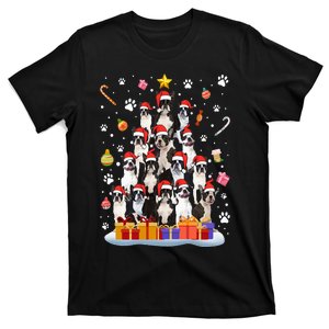 Funny Boston Terrier Dog Ugly Sweater Christmas Tree Xmas T-Shirt