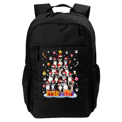 Funny Boston Terrier Dog Ugly Sweater Christmas Tree Xmas Daily Commute Backpack