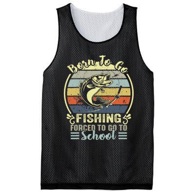 Funny Born To Go Fishing Bass Fish Fisherman Mesh Reversible Basketball Jersey Tank